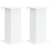 vidaXL Planteholder 2 pcs Hvit 30,5 x 30 x 60,5 cm Konstruert tre