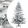 vidaXL Kunstig sammensatt juletre 150 cm PE og PVC Gr&oslash;nn og hvit