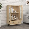 vidaXL Highboard sonoma eik 70x31x115 cm konstruert tre