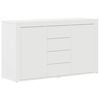 vidaXL Serviesskap Hvit 120 x 36 x 69 cm Konstruert tre