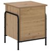 vidaXL Lagringsboks Artisan eik 80 x 40 x 49,5 cm Konstruert tre