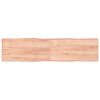 vidaXL Bordplate lysebrun 200x50x(2-4)cm behandlet heltre naturlig