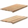 vidaXL Vinduskarmer 2 stk ubehandlet 80x40x2 cm heltre eik