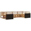 vidaXL Utend&oslash;rs sofa-sett 6 pcs Naturlig