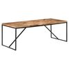 vidaXL Spisebord 200x90x76 cm heltre akasie og mango