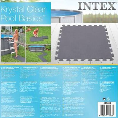 Intex Sammenlåsende polstret gulvbeskytter 8 stk 50x50x0,5 cm 1,9 m²