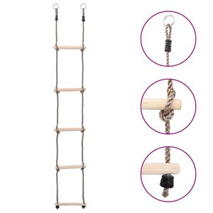 vidaXL Stige 5 trinn 210 cm heltre furu