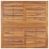 vidaXL Sammenleggbart hagespisebord 110x110x75 cm heltre teak