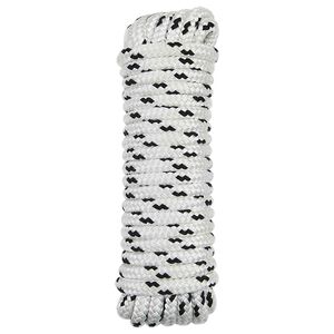 vidaXL B&aring;tsnor 6 m 1 Hvit og svart Polyester