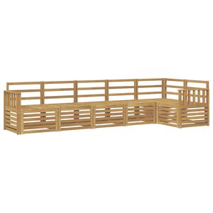 vidaXL Utend&oslash;rs sofa-sett 6 pcs Hvit 306 x 128,5 x 73 cm
