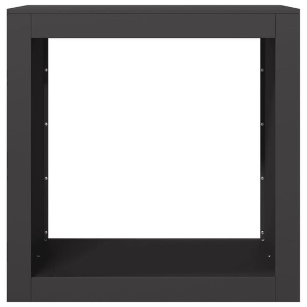 vidaXL Vedstativ svart 60x40x60 cm st&aring;l