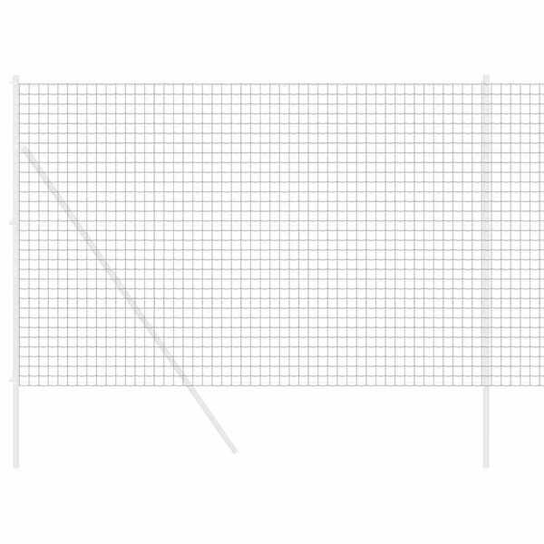 vidaXL Euro gjerde Gr&aring; 1,6 x 10 m PVC-belagt jern