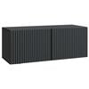 vidaXL Vegghengt TV skap 78,5 x 31 x 30 cm Svart Konstruert tre