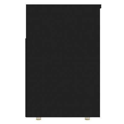 vidaXL Skobenk svart 105x30x45 cm sponplater