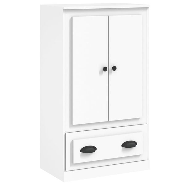 vidaXL Highboard hvit 60x35,5x103,5 cm konstruert tre