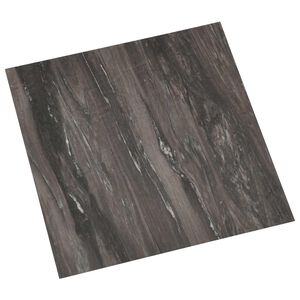 vidaXL Selvheftende Gulvplanker M&oslash;rkegr&aring; 30,5 x 30,5 cm 20 stk. PVC
