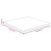 vidaXL Bordplate 50x50x1,5 cm bambus