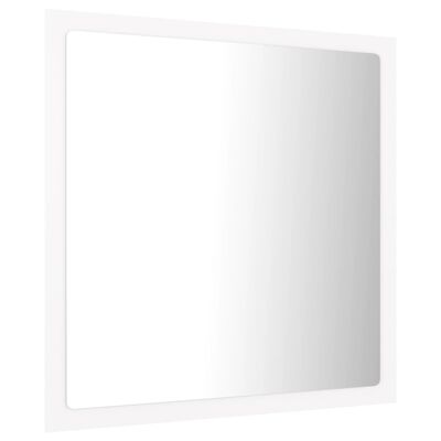 vidaXL Baderomsspeil LED hvit 40x8,5x37 cm akryl