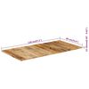 vidaXL Bordplate 15-16 mm 120x60 cm heltre mango