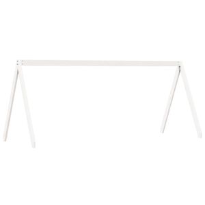 vidaXL Tak for barneseng hvit 209x95,5x88 cm heltre furu