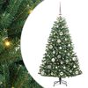 vidaXL Kunstig sammensatt juletre Gr&oslash;nn 120 cm PVC og metall