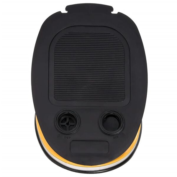 vidaXL Fotpumpe 26x18 cm PP og PE gr&aring; og gul