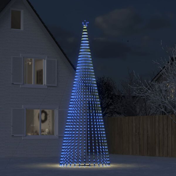 vidaXL LED Juletre 1544 LEDs Bl&aring; 500 cm