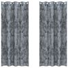 vidaXL Fl&oslash;yel Gardiner 2 stk. S&oslash;lvgr&aring; 260 x 140 cm Fl&oslash;yel