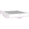 vidaXL Sengeramme hvit 150x200 cm King Size heltre