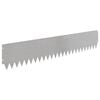 vidaXL Gjerdekant 10 pcs 103 x 20 cm St&aring;l S&oslash;lv