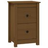 vidaXL Nattbord honningbrun 40x35x61,5 cm heltre furu