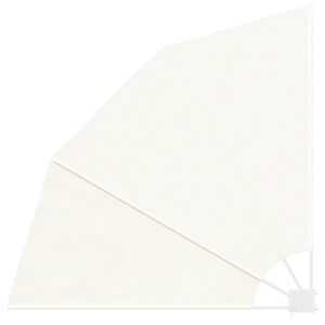 vidaXL Sammenleggbar sidemarkise for balkong krem 140x140 cm