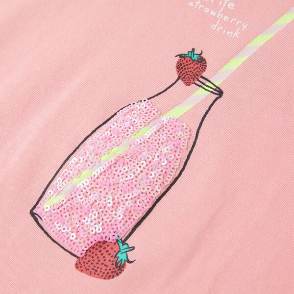 T-skjorte for barn rosa 104