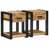 vidaXL Nattbord 2 stk 40x40x50 cm heltre mango
