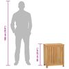 vidaXL Skittent&oslash;yskurv 50x35x60 cm heltre teak