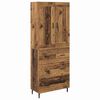 vidaXL H&oslash;yskap 2 stk. Gammelt tre 69,5 x 34 x 180 cm Konstruert tre