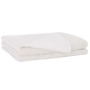 vidaXL Vektet Teppe Hvit 135 x 200 cm 10 kg 100% Bomull 205T