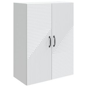 vidaXL Vegghengt skap Hvit 66 x 34,5 x 90 cm Konstruert tre