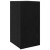vidaXL Vegghylle for TV 30,5 x 30 x 60 cm Svart Eik Konstruert tre