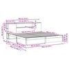 vidaXL Bokhylle Seng Ramm Vokset Brun 180 x 200 cm Massiv furu