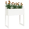 vidaXL Plantekasse hvit 78x40x81 cm heltre furu