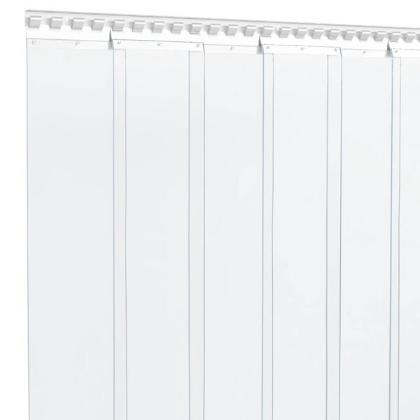 vidaXL Strimmelgardin PVC rull 2,6 mm x 300 mm 25 m