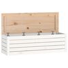 vidaXL Putekasse hvit 109x36,5x33 cm heltre furu