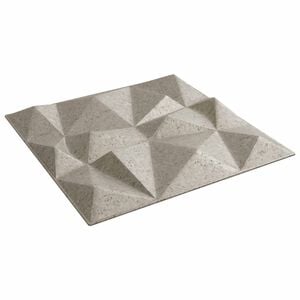 vidaXL Veggpaneler 12 stk. 50 x 50 cm Diamond Betong XPS Skum