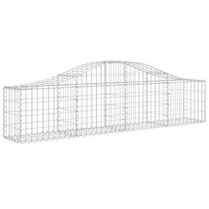 vidaXL Gabionkurv buet 200x30x40/60 cm galvanisert jern