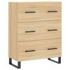 vidaXL Highboard sonoma eik 69,5x34x180 cm konstruert tre