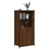 vidaXL Highboard brun eik 62x36x121,5 cm konstruert tre