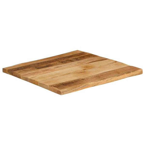 vidaXL Bordplate naturlig kant 40x40x3,8 cm grovt heltre mangotre