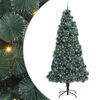 vidaXL Kunstig forbelyst juletre med kule-sett gr&oslash;nn 240 cm PET
