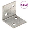 vidaXL Vinkelbraketter 150 stk 2 mm 30x25x30 mm galvanisert st&aring;l